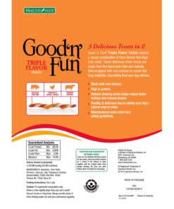 GOOD 'N' FUN Triple Flavor Twist Chews For Dogs, 22-Count 18 71Bkz 46J9L