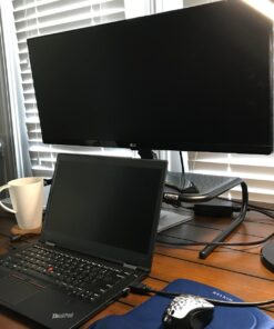 Allsop Large Metal Art Monitor Stand, 18-Inch wide platform holds 50 lbs with keyboard storage space - Black (30336) Large Monitor Stand 41 71BlDAM03lL