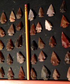 Set Of 50 Indian Arrowheads Agate New Replica 1/2 " - 1 1/2 " L 33 71BlFdOfSSL