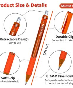 Shuttle Art Colored Gel Pens, 20 Colors Retractable Gel Ink Pens with Grip, Medium Point (0.7mm) Smooth Writing for Adults and Kids Writing Journaling Taking Notes Drawing at School Office Home 25 71BlXm6 pSL