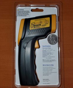 Etekcity Infrared Thermometer Temperature Gun for Cooking, -58°F to 1130°F, Digital Heat Gun for Meat Pizza Oven, Laser Tool for Indoor Outdoor Pool, Cooking, Candy, Griddle Hvac, Yellow 52 71Bldcsz5qL