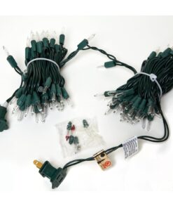 Noma/Inliten Holiday Wonderland 100-Count Clear Christmas Light Set,Green Wire 25 71Bm JS8w1L