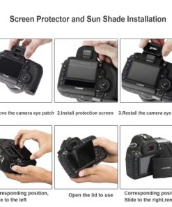 STSEETOP Camera LCD Sun Shade Sun Hood Camera LCD Viewfinder Professional Optical Sunshade with Screen Protector for Nikon D5 8 71BmXeF8GlL