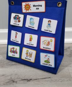 Torlam Visual Schedule for Kids Chore Chart, Morning Bedtime Routine Chart for Toddlers, Responsibility Daily Schedule Board Communication Cards Autism Learning Materials for Home School, 86 Cards 55 71BmoFe6kQL