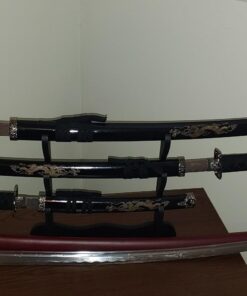 Master Cutlery 3 Piece Dragon Samurai Sword Set with Stand 23 71BnGZyqOOL