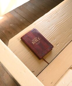 KJV Holy Bible, Standard Size, Burgundy Faux Leather w/Thumb Index and Ribbon Marker, Red Letter, King James Version 48 71BnIFUfgL