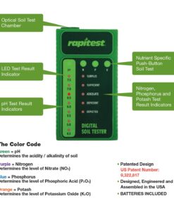 Luster Leaf 1605 Digital Soil Kit for pH, N, P and K, 25 Tests Digital Soil Test Kit 16 71Bo yRvjLL