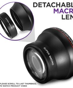 52MM 0.43x Altura Photo Professional HD Wide Angle Lens (w/Macro Portion) for Nikon D7100 D7000 D5500 D5300 D5200 D5100 D3300 D3200 D3100 D3000 DSLR Cameras 52MM 38 71BoIjLsIfL