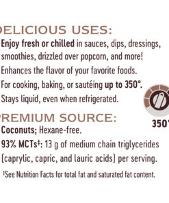 Nature's Way Premium Liquid Coconut Oil, 93% MCTs, Cold Pressed, 20 Fl. Oz Unflavored 20 Fl Oz (Pack of 1) 17 71BodFrxNJL