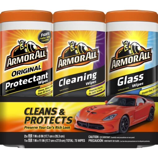 Armor All Liquid Auto Glass Cleaner, Glass Cleaners for Cars, Trucks, 22 Fl Oz Each