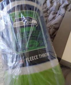Northwest NFL Unisex-Adult Fleece Throw Blanket Seattle Seahawks 50" x 60" Marque 13 71Bplu15VtL