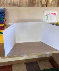 24 Pack Privacy Shields for Student Desks, Privacy folders for Student Testing Desk dividers- Includes Extra Labels 24 30 71Bpun9E5LL