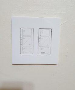 Lutron Claro 2 Gang Decorator/Rocker Wallplate, Gloss, White (1-Pack) | CW-2-WH 1 Pack 35 71BqPGyWkYL