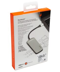 Kingston Nucleum USB C Hub, 7-In-1 Type-C-Adapter Hub Connect USB 3.0, 4K HDMI, SD and MicroSD-Card, USB Type-C Charging for MacBook, Chromebook, and Other USB Type-C devices Single Item 34 71BqbOrCNyL