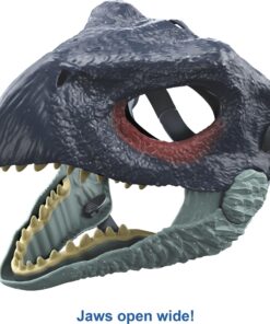 Mattel Jurassic World Dominion Therizinosaurus Dinosaur Mask, Movie-Inspired Role Play Toy with Opening Jaw & Realistic Design Slasher Dino Mask 18 71Br1m6rAcL