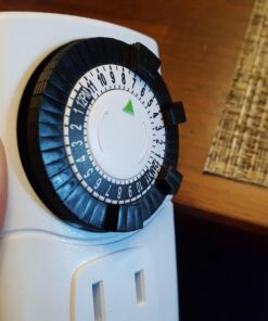 BN-LINK BND-60/U47 Indoor Mini 24-Hour Mechanical Outlet Timer, 3-Prong, 2-Pack White 46 71BrbmXOXlL