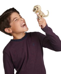 WowWee Untamed Skeleton Raptor by Fingerlings – Gloom (Sand) – Interactive Collectible Dinosaur 18 71BsN76z5L
