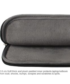 ARVOK 17 17.3 Inch Water-Resistant Canvas Fabric Laptop Sleeve with Handle&Zipper Pocket/Notebook Computer Case/Ultrabook Carrying Bag for HP/Dell/Lenovo/A sus/Acer/Samsung, Black 17 inch 26 71BsW4H7wUL 1