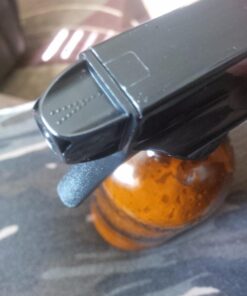 Empty Amber Glass Spray Bottle - Large 16 oz Refillable Container is Great for Essential Oils, Homemade Cleaning Products, Aromatherapy - Durable Black Trigger Sprayer w/ Mist and Stream Setting 33 71BscCRVeyL