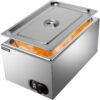 VEVOR Steam Table Warmer, 27 Qt Commercial, Full Size Countertop Food Warmer, Stainless Steel Electric, 1000W Buffet Food Warmer with Lid for Catering and Restaurant 27Qt 17 71BsjXrOWL