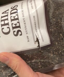 Healthworks Chia Seeds Raw (32 Ounces / 2 Pounds) | Premium & All-Natural | Contains Omega 3, Fiber & Protein | Great with Shakes, Smoothies & Oatmeal Chia Seed 2 Pound (Pack of 1) 31 71Bswg10jL