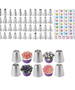 Cake Decorating Supplies 471pcs, Baking Tools Set for Cakes,Cake Turntable, Piping Icing Tips for Beginners or Professional 21 71Bt9e1ZtVL