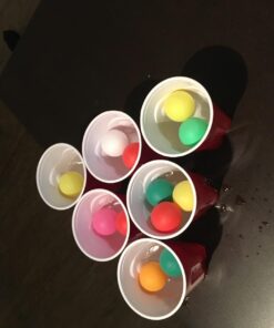 TADICK Assorted Color 50 Pack Beer Ping Pong Balls Washable Plastic Table Tennis Ball 37 71BtFIujgtL