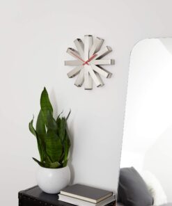 Umbra Ribbon Wall Clock Stainless-steel 30 71Btb3vUQML