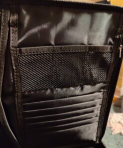 EXLIFBAG File Organizer, Fireproof File Box with Lids, Important Document Organizer Box with Lock, Portable File Folder Organizer with Handle Black 1 Layer 68 71Btil lF9L