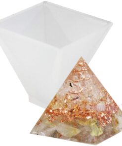 Funshowcase Pyramid Resin Epoxy Mold for Jewelry, Polymer Clay, Soap Making, Cabochon Gemstone Crafting Projects Square Pyramid Medium 2x2x2inch 15 71Bttxb5eYL