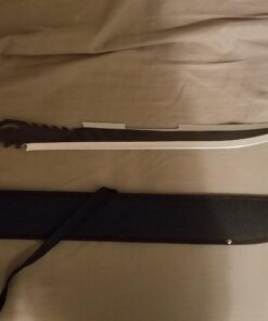 Black Legion Death Stalker Sword with Nylon Sheath – Black Stainless Steel, Ergonomic Black Cord Wrapped Handle, Fang-Like Cutouts – Savage and Beautiful Piece of Weaponry - 25 3/4" Overall 13 71Bu tCfpyL