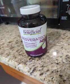 PURELY beneficial RESVERATROL1450-90day Supply, 1450mg per Serving of Potent Antioxidants & Trans-Resveratrol, Promotes Anti-Aging, Cardiovascular Support, Maximum Benefits (1bottle) 28 71BuP80RitL 1