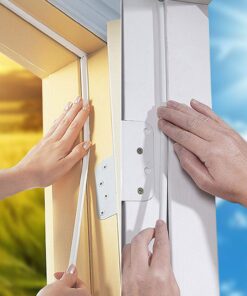 Keliiyo Door Weather Stripping, Window Seal Strip for Doors and Windows - Self-Adhesive Foam Weather Strip | Soundproof Seal Strip Insulation Epdm D Type 66ft(20m) 2 Pack (White) #01White 25 71BwBR7NkkL