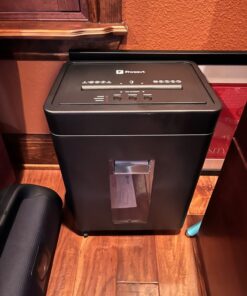 Frossvt Paper Shredder for Home Office Use, 12-Sheet Micro-Cut Paper and Credit Card, Security Level P-4, 5.3-Gallon Bin 46 71BweDbAMvL