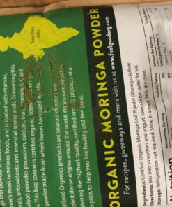 FGO Organic Moringa Oleifera Leaf Powder, 100% Raw from India, 16oz (Pack of 1) 1 Pound (Pack of 1) 29 71BxiVifAQL