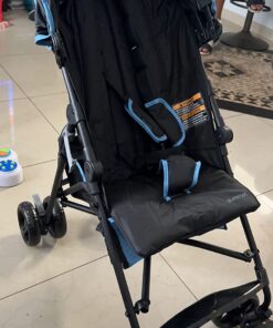 Summer Infant 3Dmini Convenience Stroller, Blue/Black – Lightweight Infant Stroller with Compact Fold, Multi-Position Recline, Canopy Pop Out Sun Visor and More Umbrella for Travel 47 71Bxp8d20AL