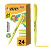 BIC Brite Liner Highlighters, Chisel Tip, 24-Count Pack of Yellow Highlighters, Ideal Highlighter Set for Organizing and Coloring 1 Count (Pack of 24) 20 71Bxu1 4kjL