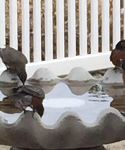 Farm Innovators HR-75 Outdoor Premium Cast Aluminum Decorative Heated Rock Automatic Bird Bath De-Icer for Harsh Winters, 75 Watts, Beige 21 71ByDc9C6jL