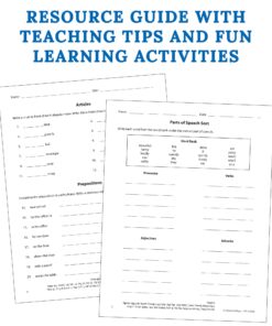 Carson Dellosa Parts of Speech Bulletin Board Set—Parts of Speech Chart, Accents With Definitions and Examples, Blank Writing Cards for Language Arts Learning (26 pc) 16 71ByNAPHd L