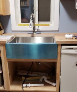 Kraus KHF200-30 Standart PRO Kitchen Stainless Steel Sink, 30 Inch Round Apron Single Bowl Rounded Apronfront 43 71BySDM bPL