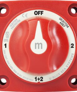 Blue Sea Systems 6007 m-Series Battery Switch Selector 4 Position, Red One size Selector 4 Pos. 15 71BytlSmVAL