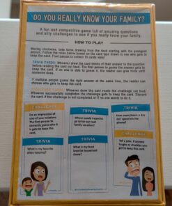 Do You Really Know Your Family? A Fun Family Game Filled with Conversation Starters and Challenges - Great for Kids, Teens and Adults 46 71ByvO EBL