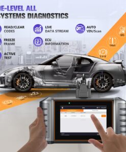 FOXWELL NT710 fit for Porsche Scan Tool Diagnostic Scanner, Upgraded NT510 Full System OBD2 Scanner Code Reader Bidirectional Control All Maintenance Services Oil Reset ABS Bleed SRS EPB BMS DPF ETC 14 71Bzi1JocoL