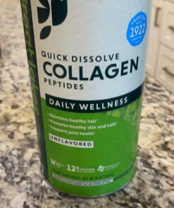 Great Lakes Wellness Collagen Peptides Powder Supplement for Skin Hair Nail Joints - Unflavored - Quick Dissolve Hydrolyzed, Non-GMO, Keto, Paleo, Gluten-Free, No Preservatives - 16 oz Canister 1 Pound (Pack of 1) 27 71C0k7L xL