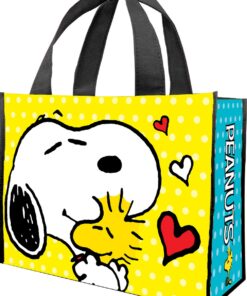Peanuts Large Recycled Shopper Tote 85473 Shopping Bag, Large