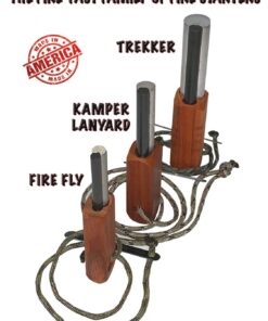 Fire-Fast Trekker. Best Emergency Waterproof Survival Fire Starter. Magnesium and Euro Fire Steel Ferro Rod. Compact Durable Tool for Bushcraft, Camping, Backpacking, Hiking, Hunting, or Bug Out Bag 1 Pack 26 71C1eq6eHOL