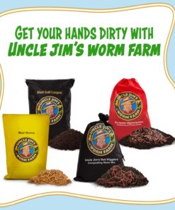Uncle Jim's Worm Farm Red Wiggler Composting Worms Mix for Garden Soil or Fishing | Pack of Compost Worms Improves Soil Structure and Quality for Healthier Gardens | 250 Count Seafood 250 Count (Pack of 1) 22 71C1nyjUxqL 1