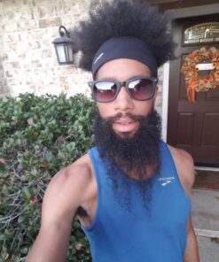 Halo Headband Halo II, Sweatband Pullover for Men and Women, No Slip With Moisture Wicking Dryline Fabric Black 35 71C1y3qzXCL