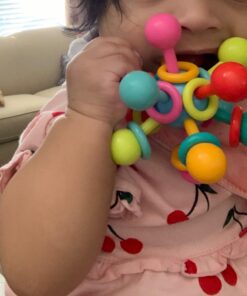 Manhattan Toy Atom Rattle & Teether Grasping Activity Baby Toy 21 71C1z6QBtL