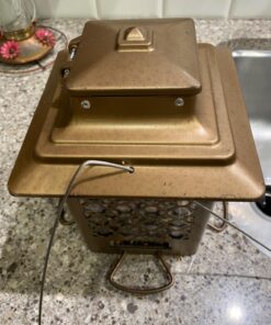 Stokes Select Bird Feeder, Metal Hopper Bird Feeder, 4 Feeding Ports, 3.6 lb Bird Seed Capacity, Copper Finish 45 71C2WsUI5L